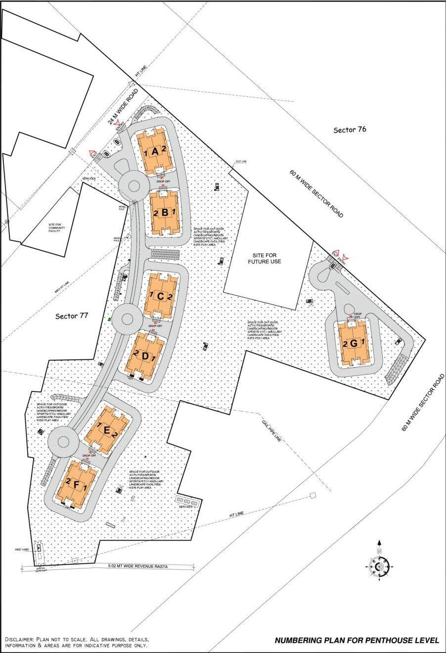 Master or location plan — DLF Privana South