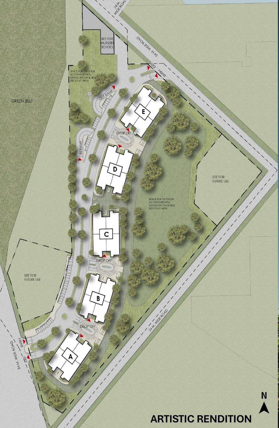 Master or location plan — DLF Privana West