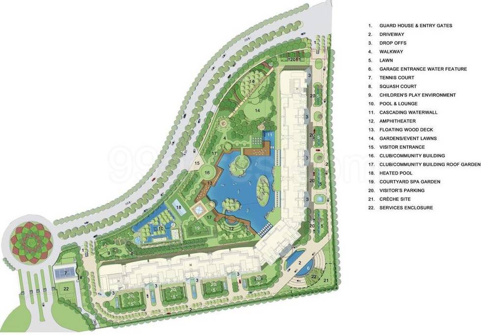 Master or location plan — DLF The Camellias