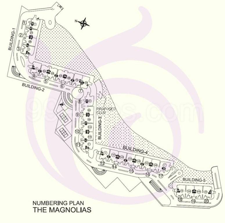 Master or location plan — DLF The Magnolias