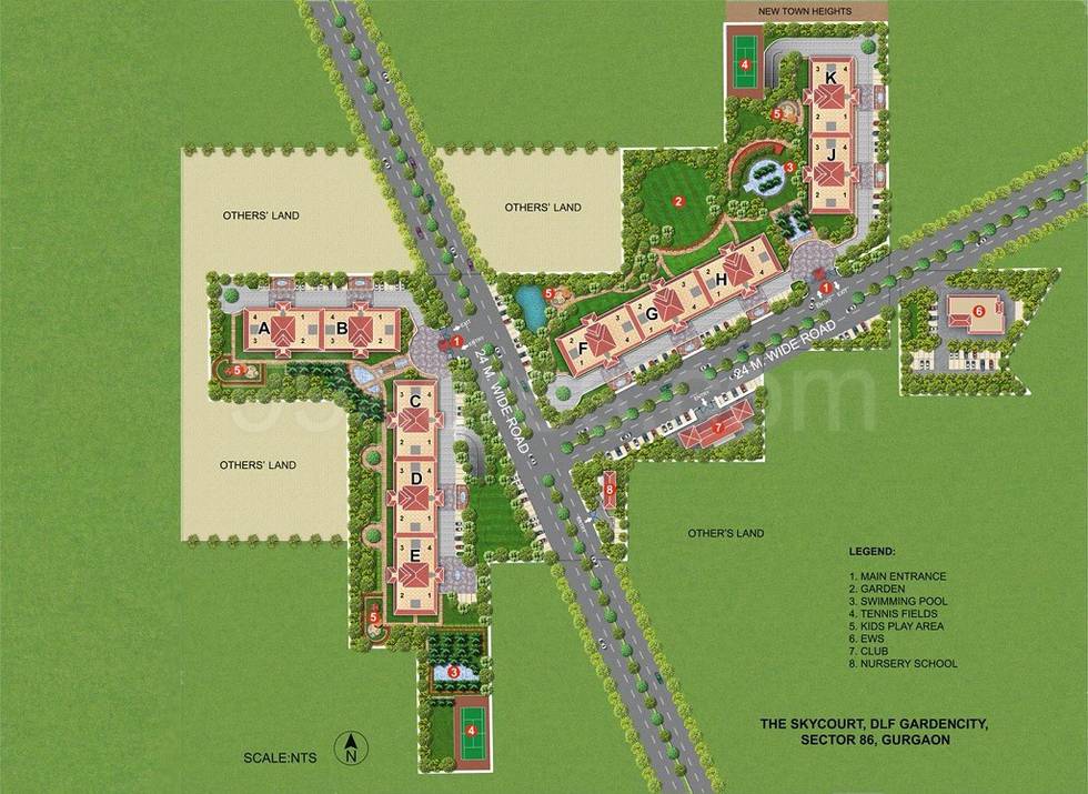 Master or location plan — DLF The Skycourt
