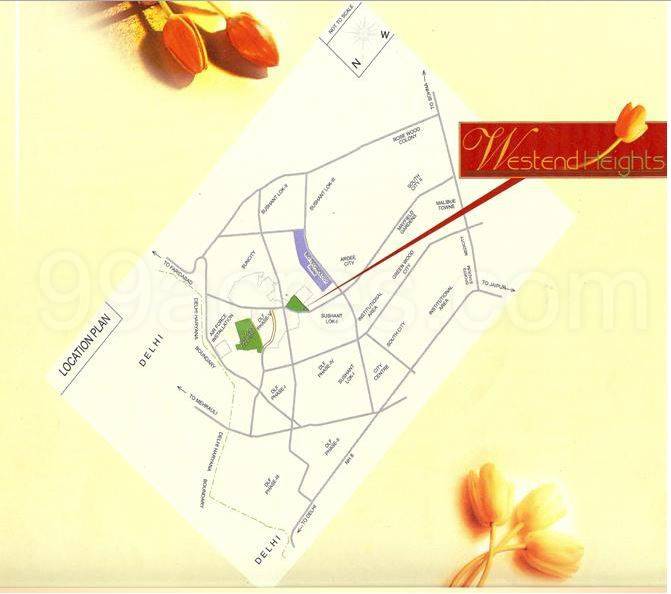 Master or location plan — DLF Westend Heights
