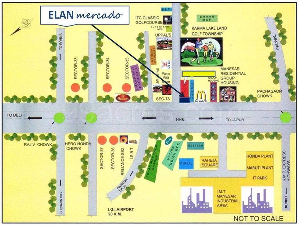 Master or location plan — Elan Mercado