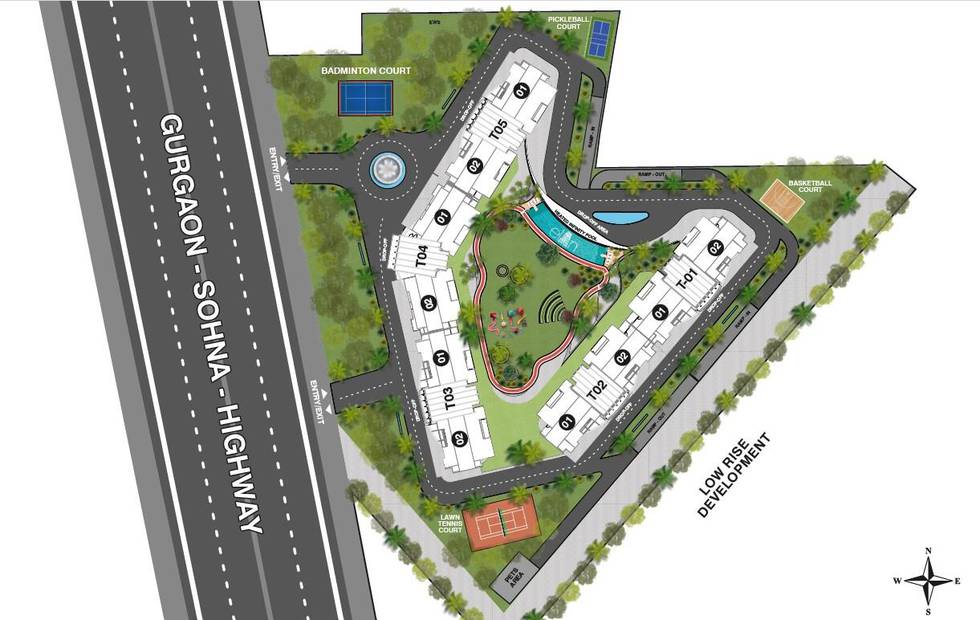 Master or location plan — Elan the Statement