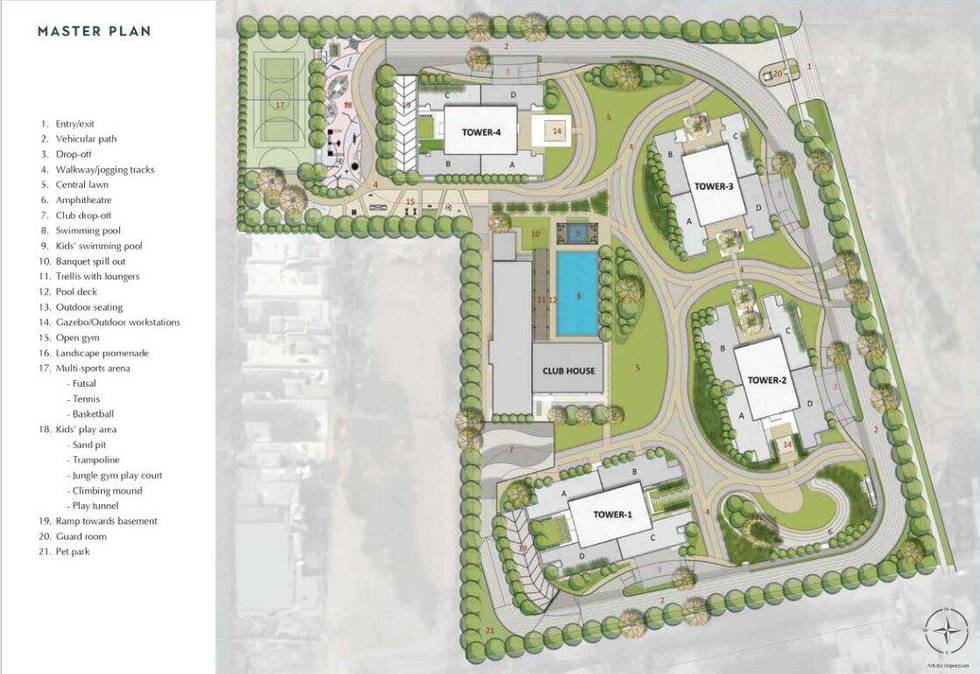 Master or location plan — Emaar Amaris