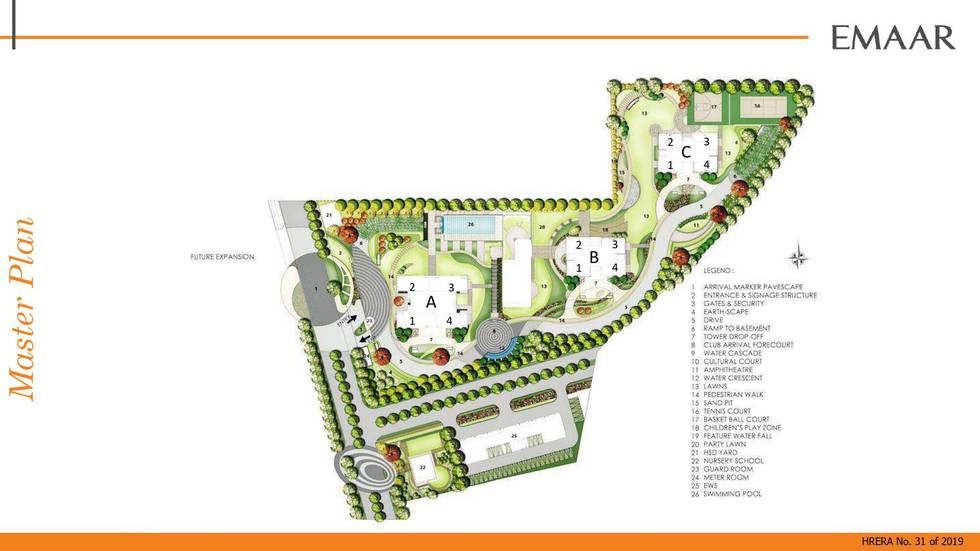 Master or location plan — Emaar Digihomes