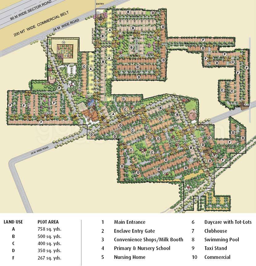 Master or location plan — Emaar Emerald Hills