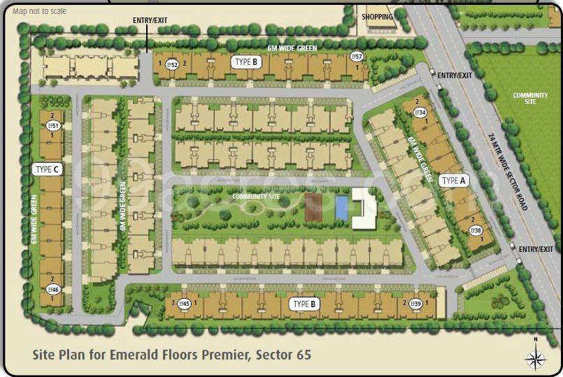 Master or location plan — Emaar MGF Emerald Floors Premier