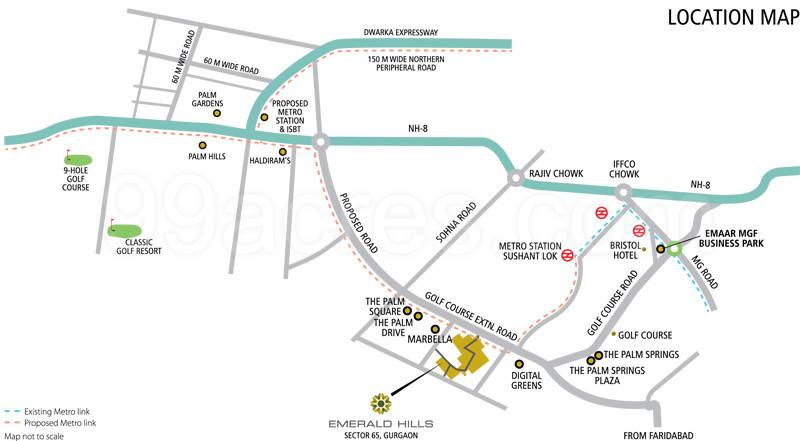 Master or location plan — Emaar MGF Emerald Floors Select