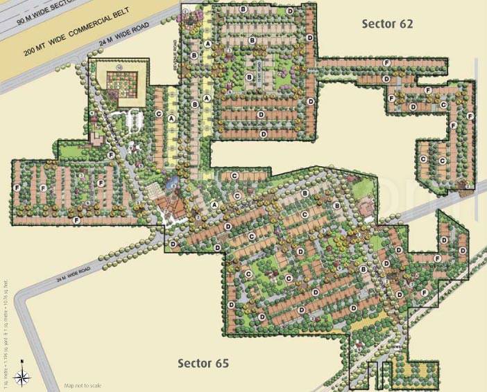 Master or location plan — Emaar Mgf Emerald Floors
