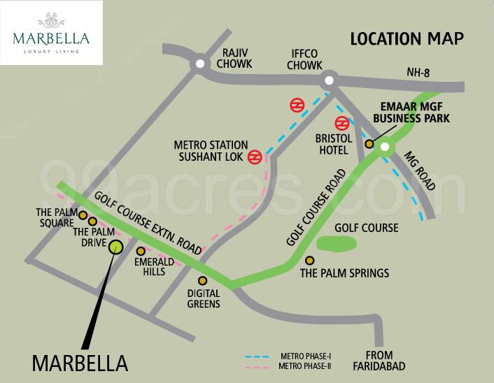 Master or location plan — Emaar MGF Marbella