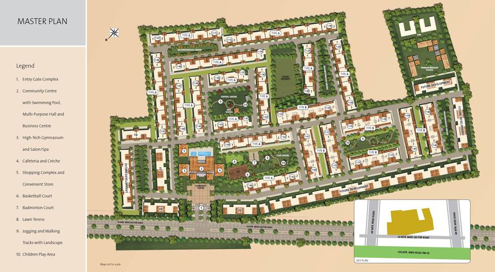 Master or location plan — Emaar MGF Palm Hills