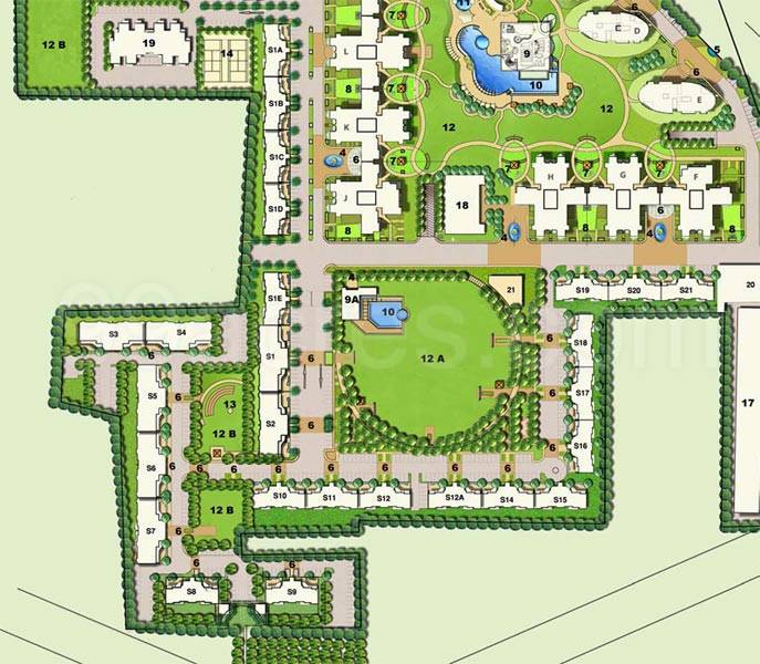 Master or location plan — Emaar MGF The Palm Drive