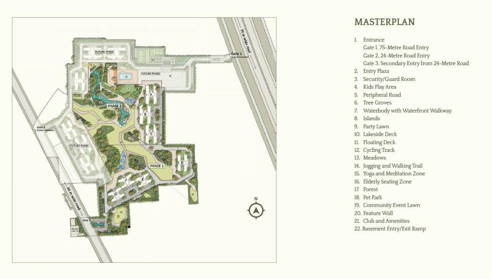 Master or location plan — Emaar Serenity Hills