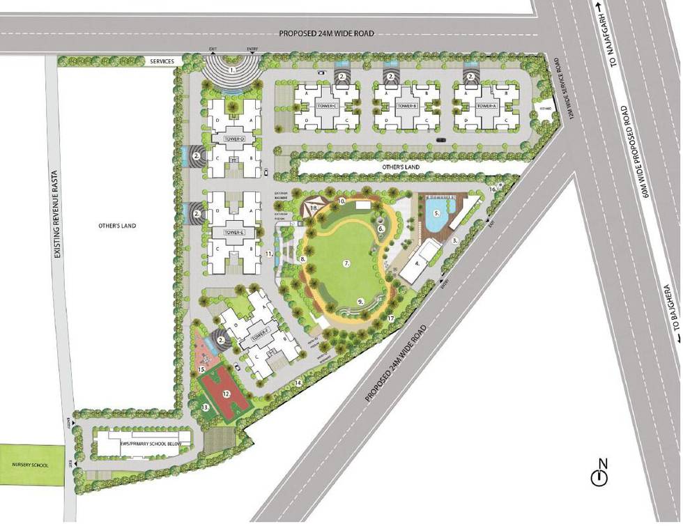 Master or location plan — Emaar Urban Ascent