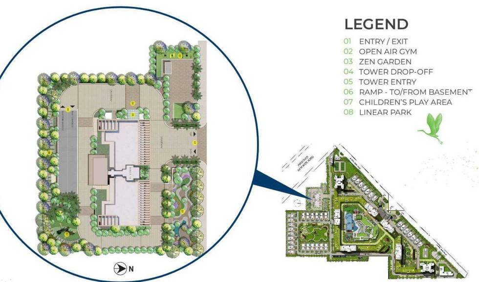 Master or location plan — Experion Windchants Nova