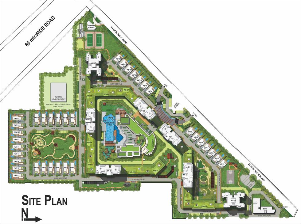 Master or location plan — Experion Windchants