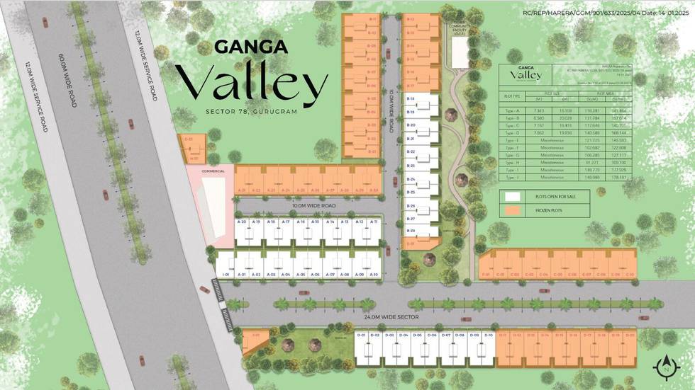 Master or location plan — Ganga Valley