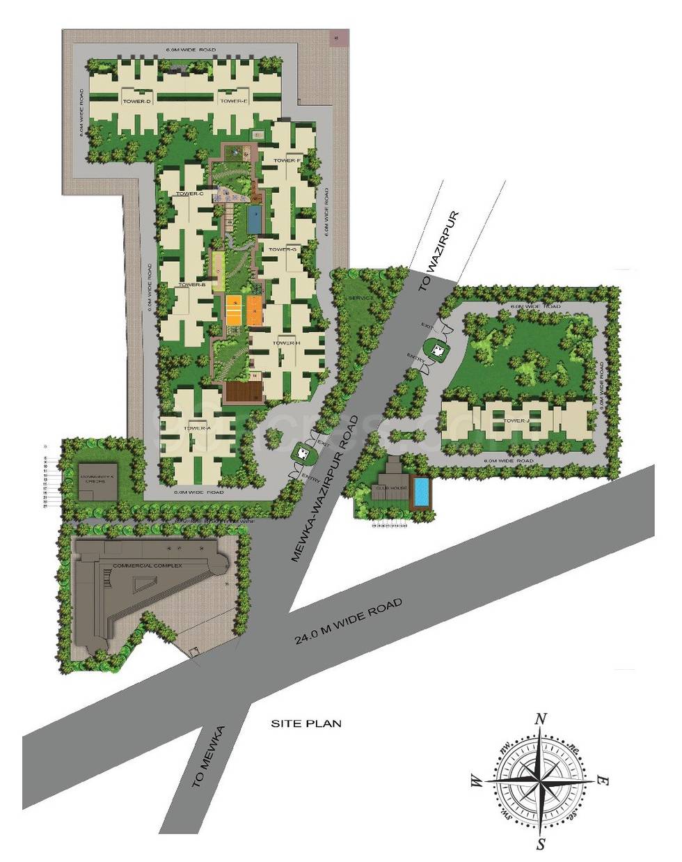 Master or location plan — GLS Avenue 51
