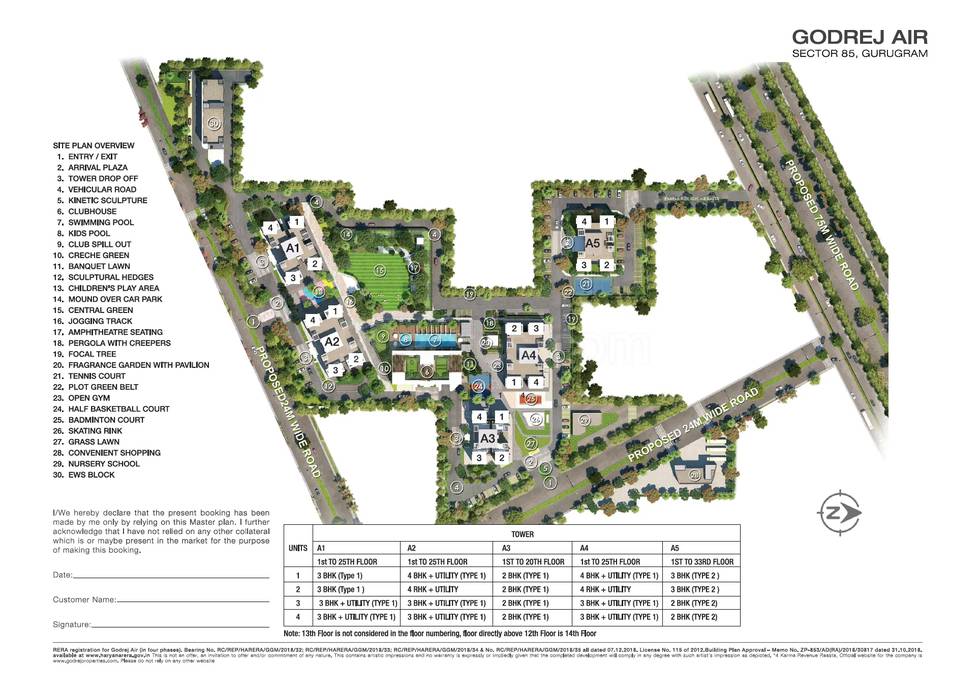 Master or location plan — Godrej Air