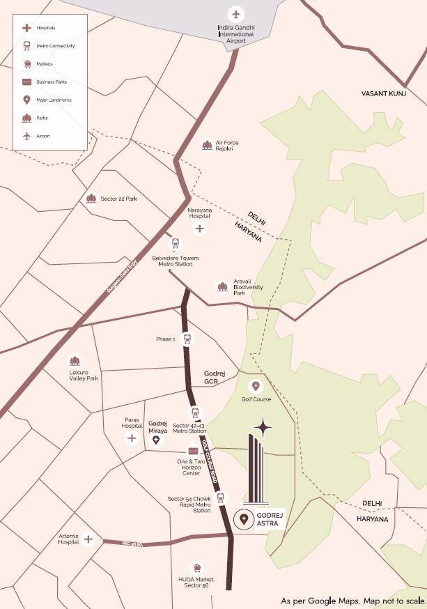 Master or location plan — Godrej Astra