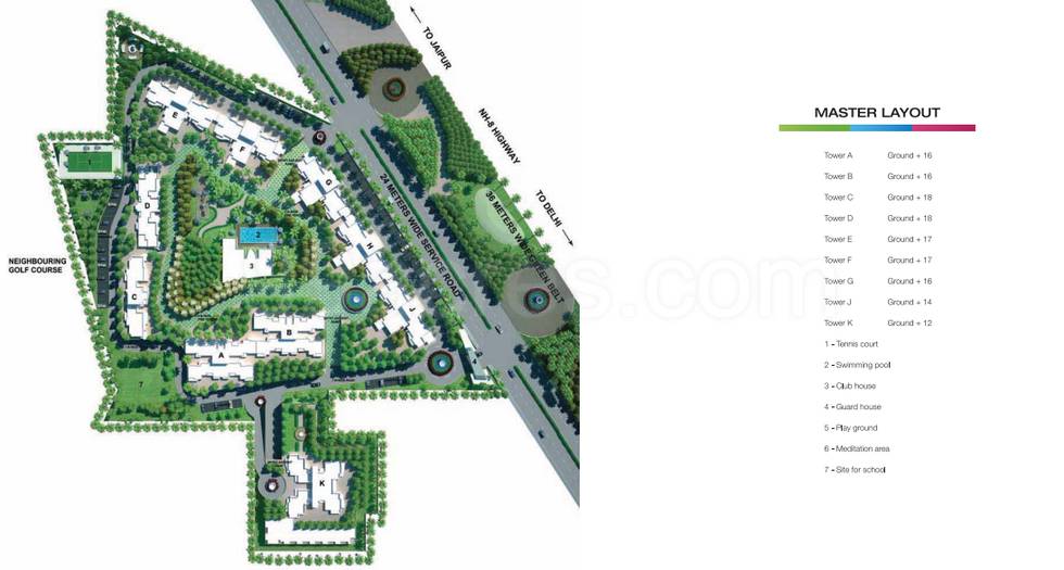 Master or location plan — Godrej Frontier