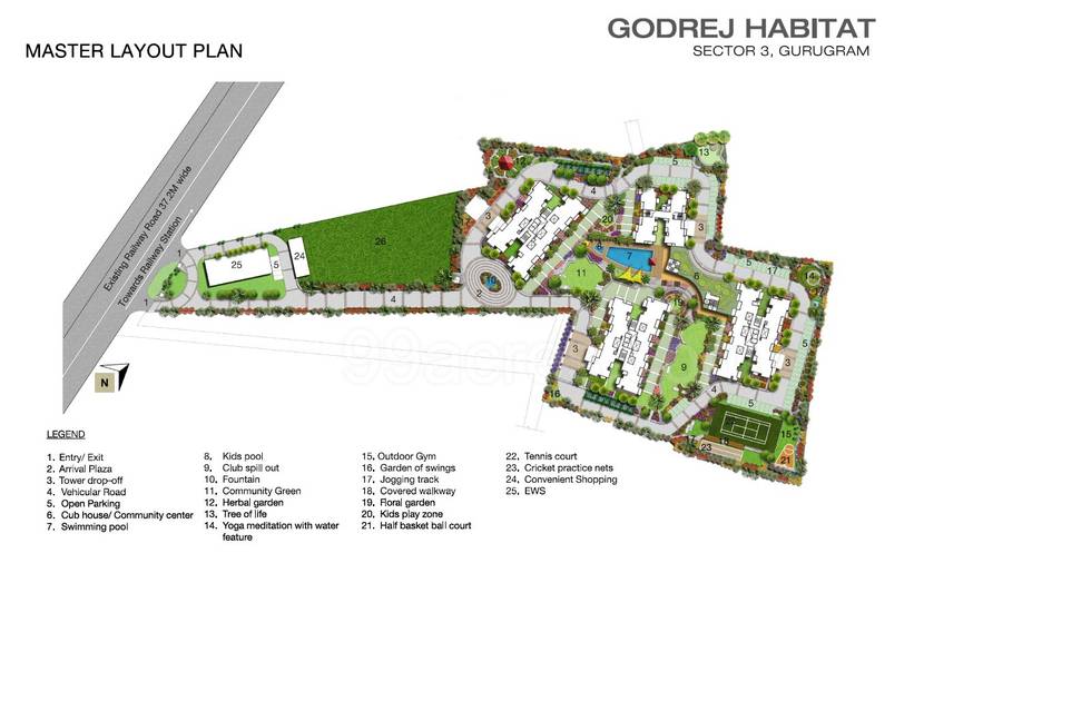 Master or location plan — Godrej Habitat