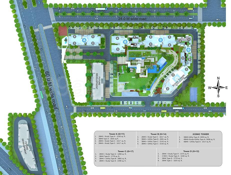 Master or location plan — Godrej Icon