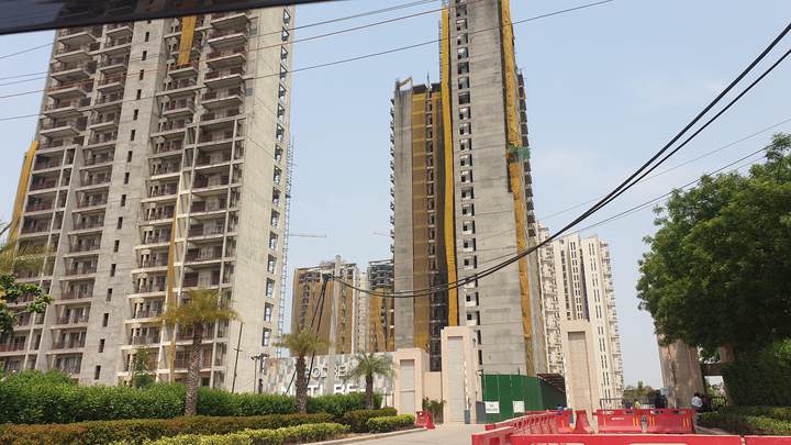Construction progress — Godrej Nature Plus Serenity