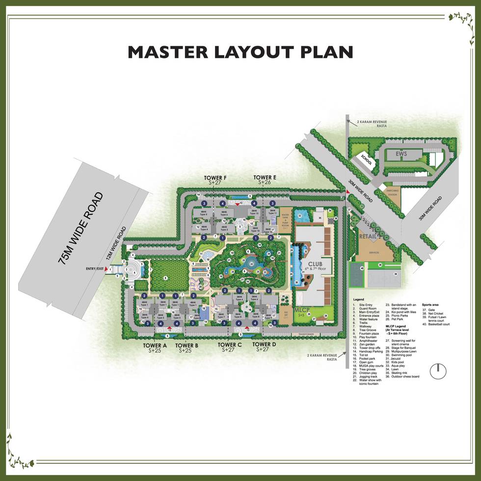 Master or location plan — Godrej Vrikshya