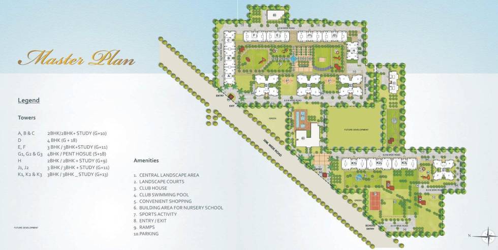 Master or location plan — Indiabulls Centrum Park