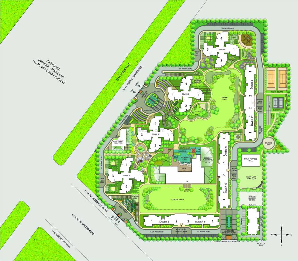 Master or location plan — Indiabulls Enigma