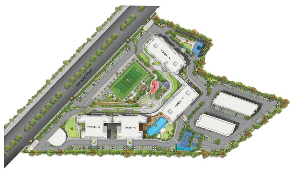 Master or location plan — Indiabulls Heights