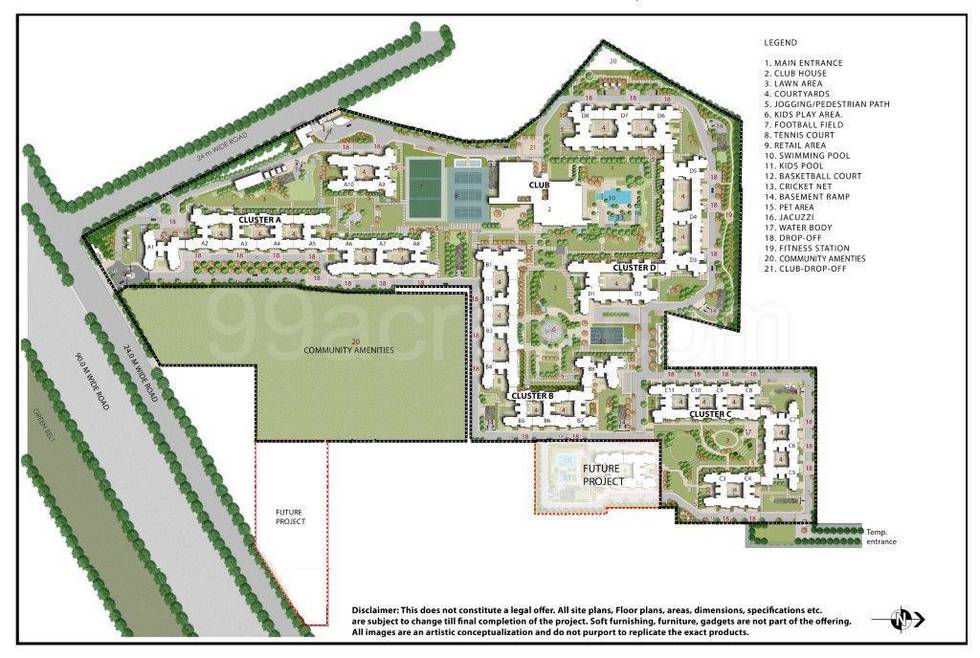 Master or location plan — Ireo The Corridors
