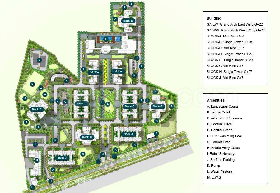 Master or location plan — Ireo The Grand Arch