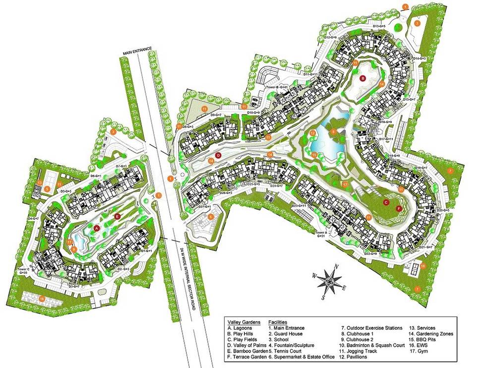 Master or location plan — Ireo Victory Valley