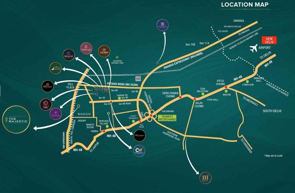 Master or location plan — JMS Group The Majestic