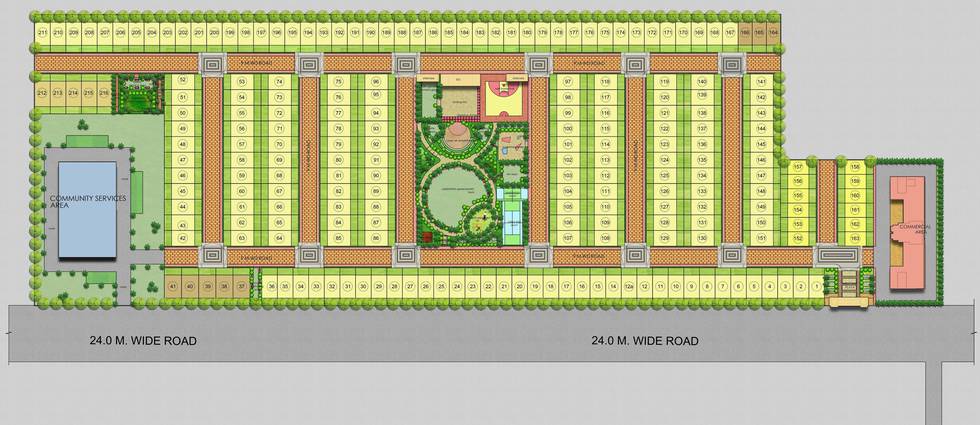 Master or location plan — JMS Prime Land