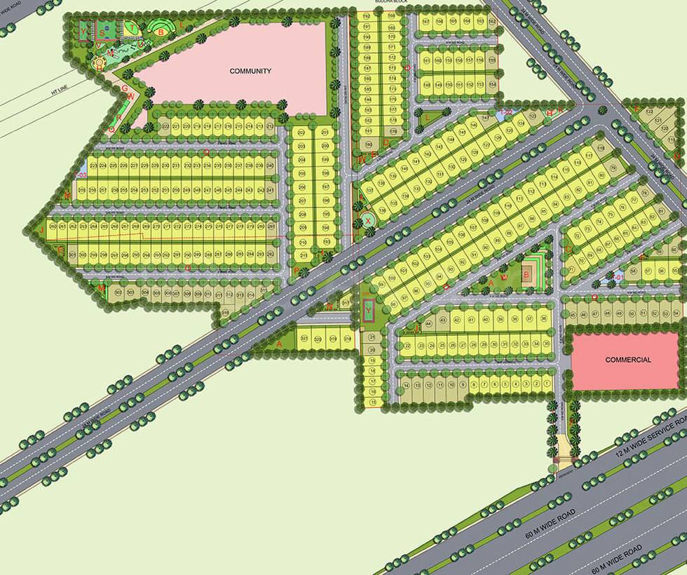 Master or location plan — JMS The Nation