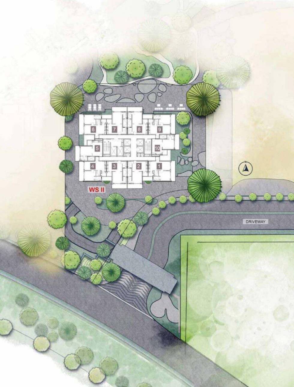 Master or location plan — Krisumi Waterfall Suites