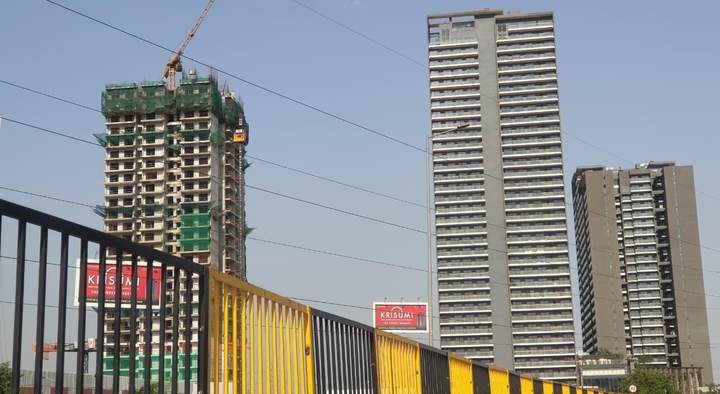 Construction progress — Krisumi Waterside Residences