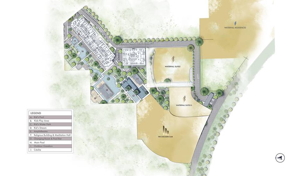 Master or location plan — Krisumi Waterside Residences