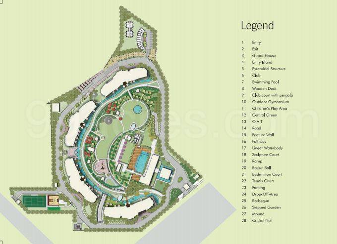 Master or location plan — Krrish Provence Estate