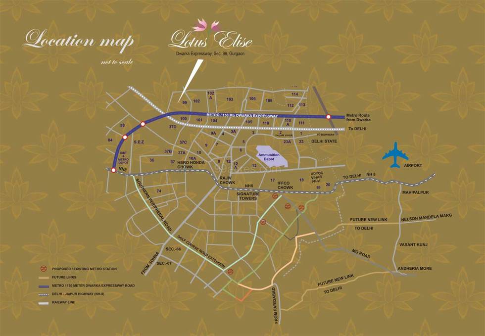 Master or location plan — Lotus Elise