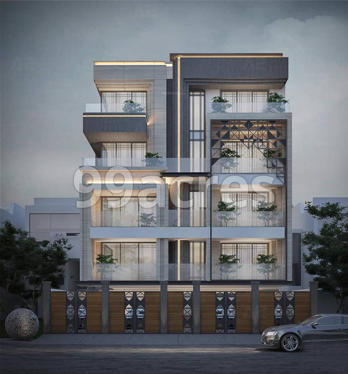Luxury Builder floor In South City 2 — elevation