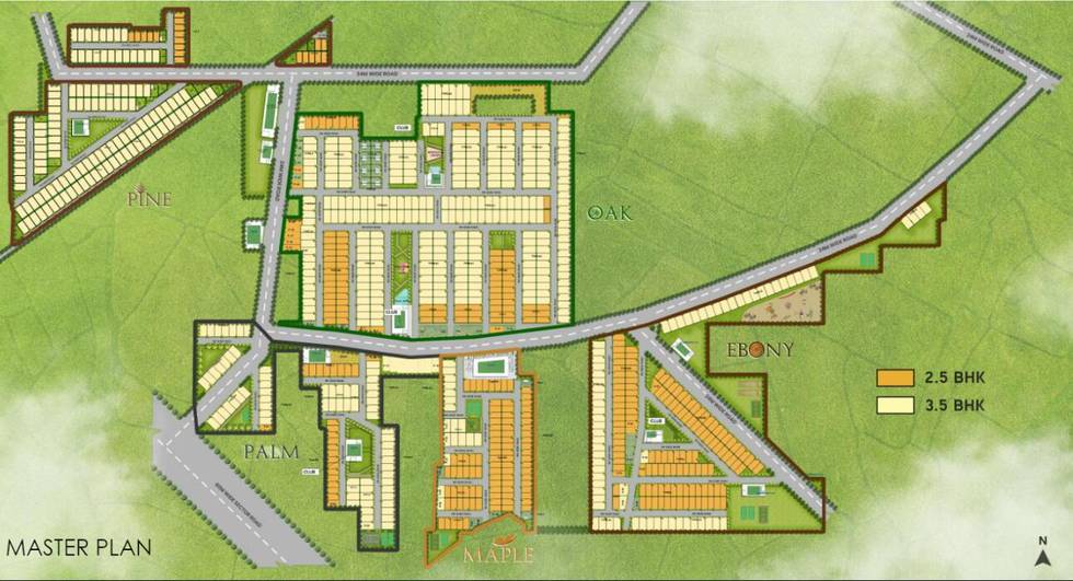 Master or location plan — M3M Antalya Hills