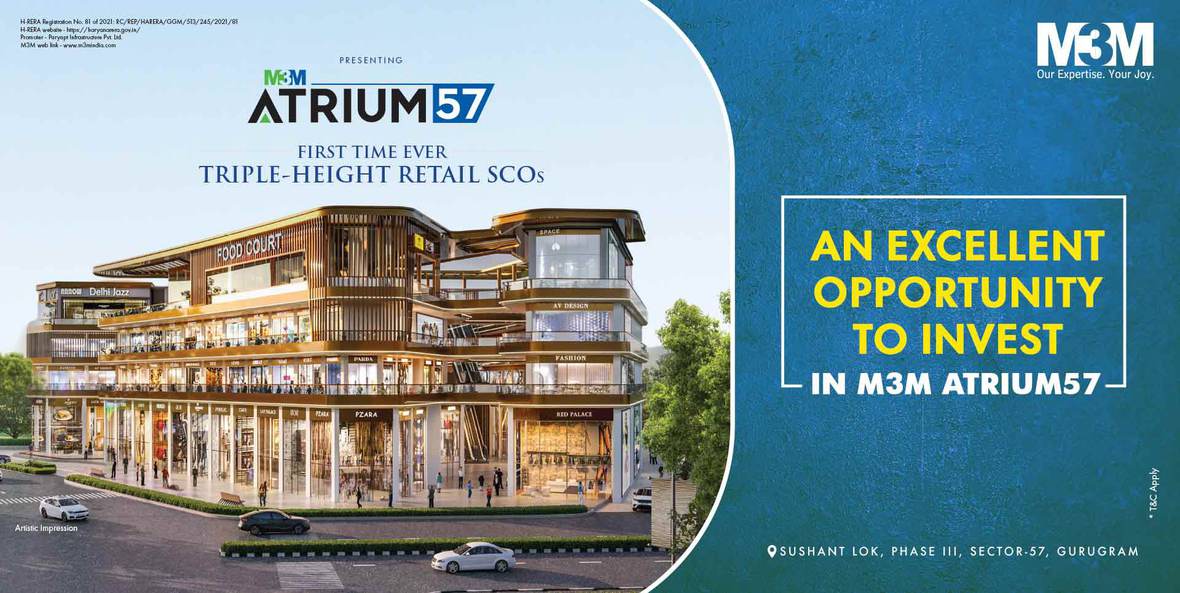 M3M Atrium 57 — elevation