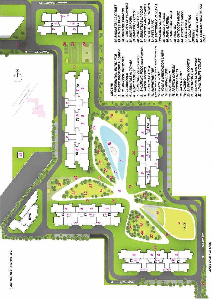 Master or location plan — M3M Crown