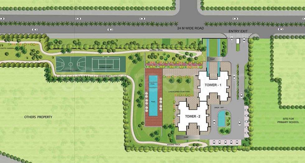 Master or location plan — M3M Escala