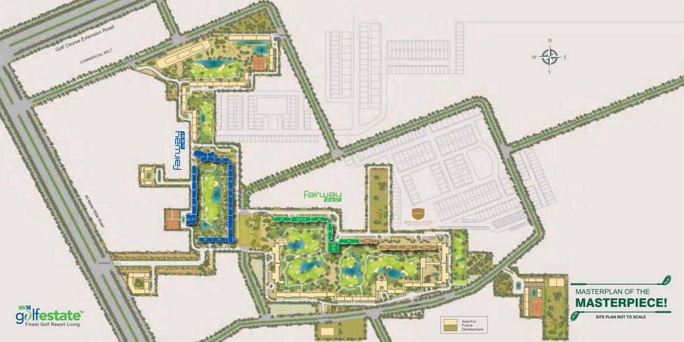 Master or location plan — M3M Golfestate